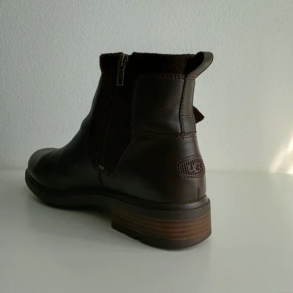 UGG Harrison Moto, Stout Leather (Espresso Brown), Size Women 12 - Picture 4 of 12